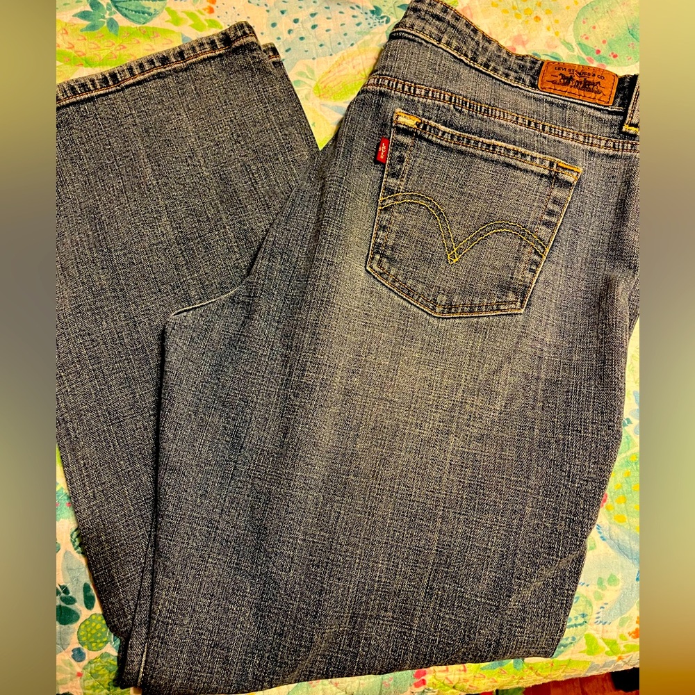 Levi Strauss 515 Bootcut Medium Wash Stretch Jeans 16